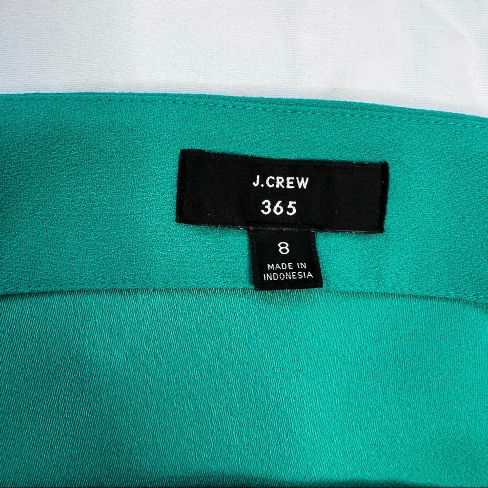 J. Crew Teal Puff Sleeve Blouse